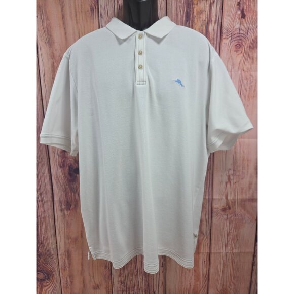 Tommy Bahama IslandZone Supima Cotton Mens Polo XXL White - Picture 1 of 7